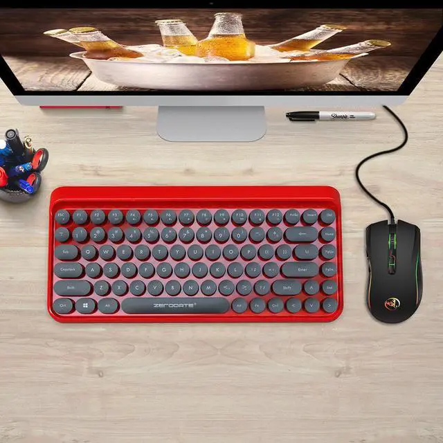 Alt view image 3 of 5 - USB Professional Gaming Mouse Wired/Wiredless 3200DPI 7 Bright Colors RGB LED Backlit Gaming Mouse for PC Laptop LOL CS