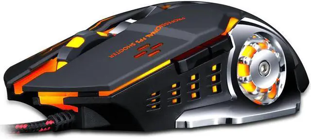Alt view image 3 of 5 - Wired Gaming Mouse 6 Button 3200 DPI LED Optical USB Computer Mouse Gamer Mice Silent Game Mouse+Gaming Mouse Pad