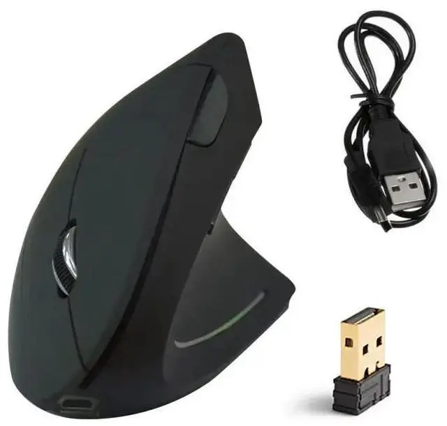 Alt view image 2 of 5 - 2020 NEW Wireless Mouse Ergonomic Optical 2.4G 800/1200/1600DPI  Light Wrist Healing Vertical Mice Gamer Gaming Mouse
