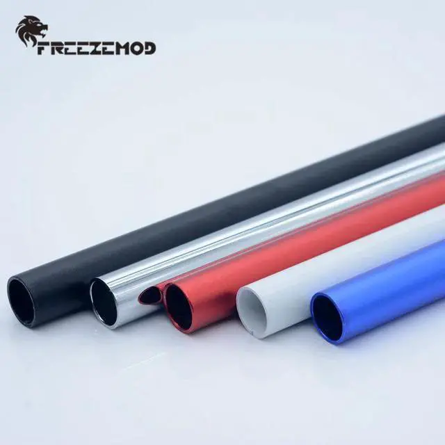 Main image of computer pc water cooler metal tube 14mm aluminum alloy multi color sandblasted anode. SLYG-L14