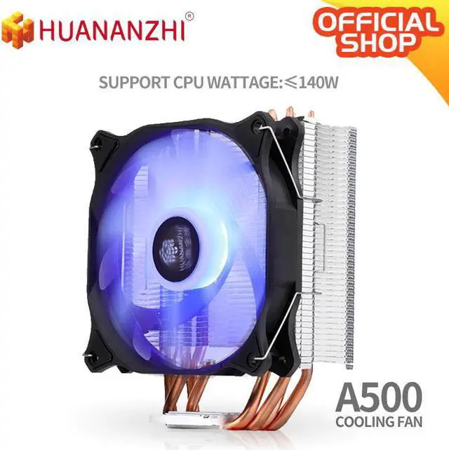 Main image of A400/A500 2/4 Copper Heat Pipe LED CPU Cooler Cooling Fan Radiator Quiet SINGLE/Dual Fan Cooler Heatsink