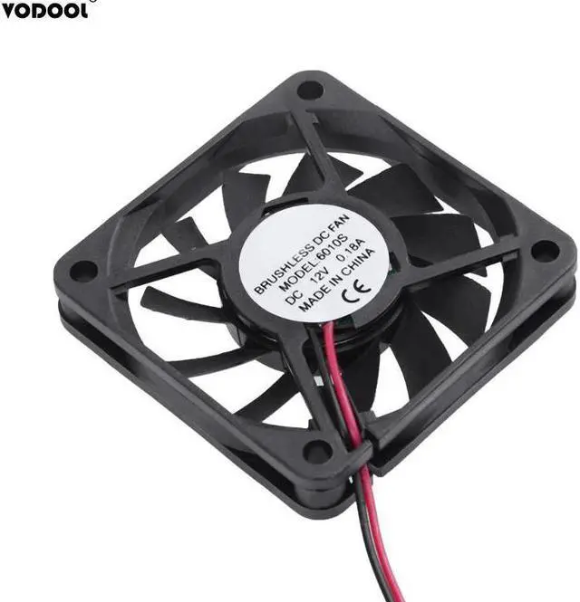 Alt view image 4 of 5 - 11 Blades Waterproof 12V 0.18A DC 58x58x10mm Computer Cooler Fan 2Pin Low Noise Brushless PC Cooling Fan Radiator Fans
