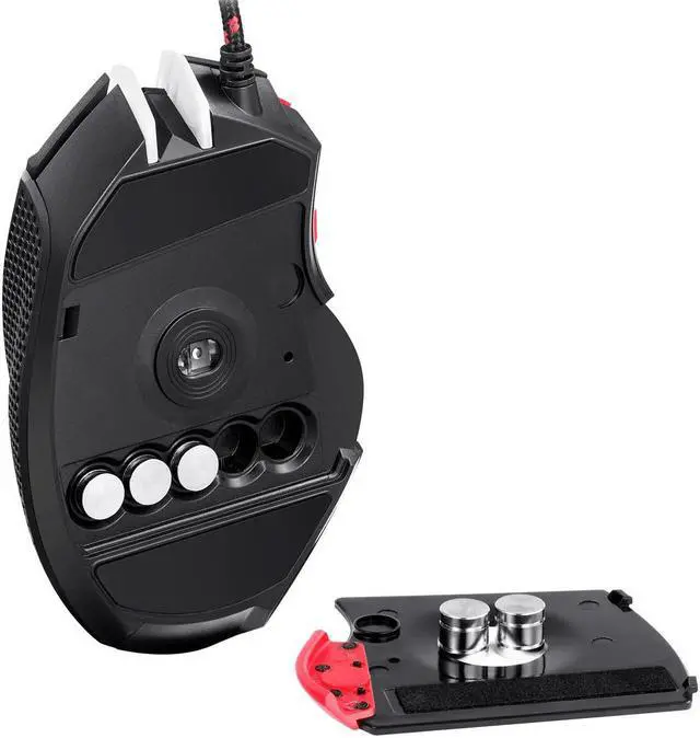 Alt view image 2 of 5 - V18 Gaming Mouse Adjustable Weight 4000DPI 9 Buttons Programmable Optical Wired Mice for Laptop PC Computer 20Jun12