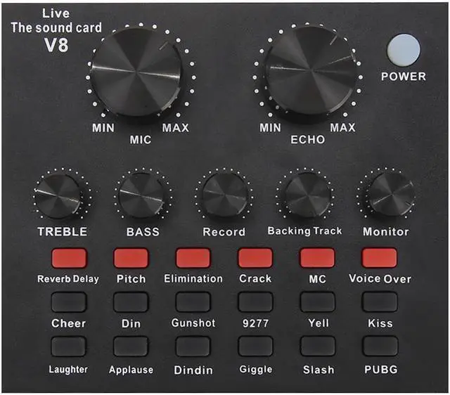 Alt view image 4 of 5 - Audio USB External Sound Card Headset Microphone Webcast Personal Entertainment Streamer Live Broadcast for PC Phone Computer