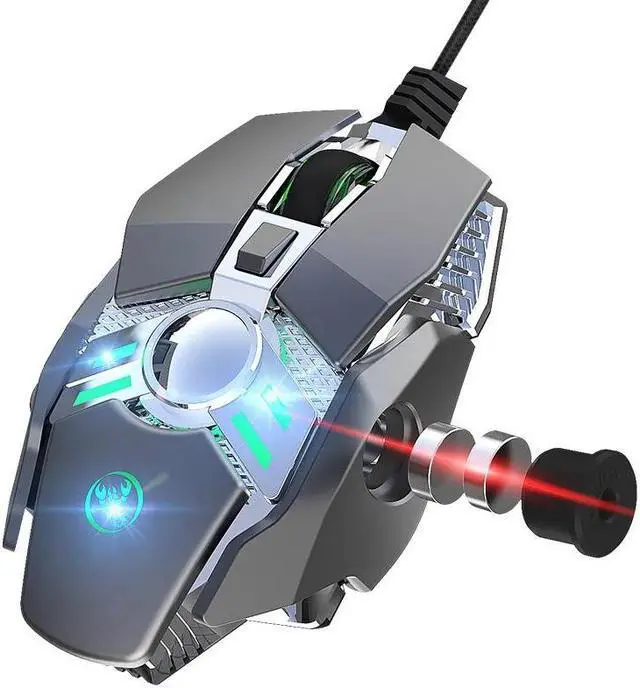 Alt view image 2 of 5 - Gaming Mouse Computer Game Mouse Ergonomic Gamer Mice 6400 DPI Silent Mouse Optical Backlight PC Mause 7 Button For Laptop