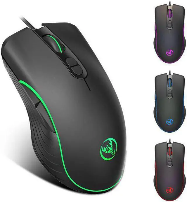 Alt view image 2 of 5 - Upgraded version RGB Light 7200DPI Macro Programmable 7 Buttons  Optical USB Wired Mouse Gamer Mice computer Gaming