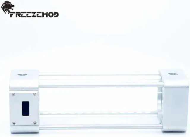 Alt view image 2 of 5 - square computer water cooler glass water tank metal 2020 LCD temperature sense. BL-WDX