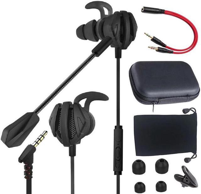 Main image of Headset 3.5mm Jack E-Sports Earphone Gamer Noise Cancelling Stereo Wired Earbuds with Detachable Mic for Phone PC PS4 MP4