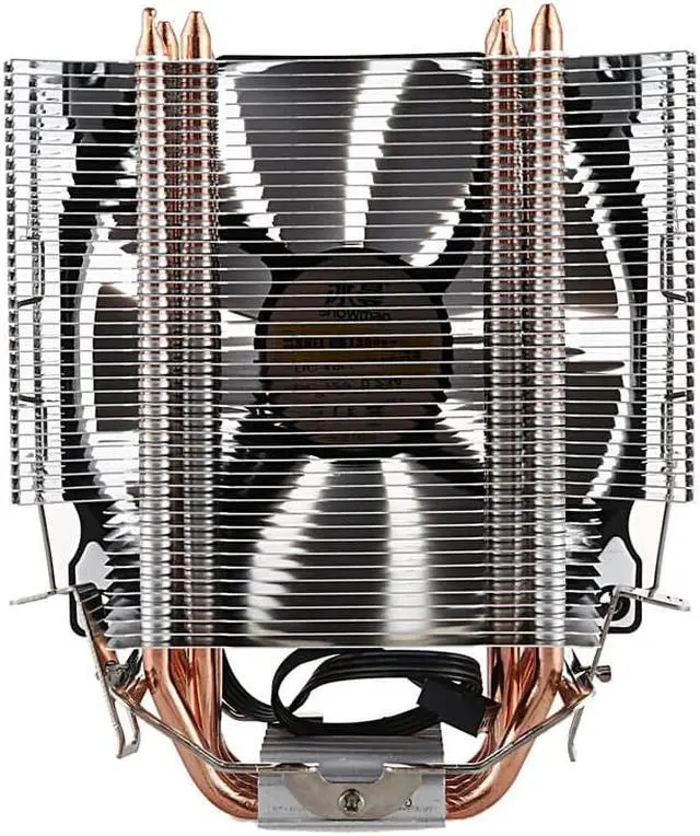 Alt view image 2 of 5 - CPU  4 Pure Copper Heat-pipes freeze Tower Cooling System CPU Cooling Fan with PWM Fans