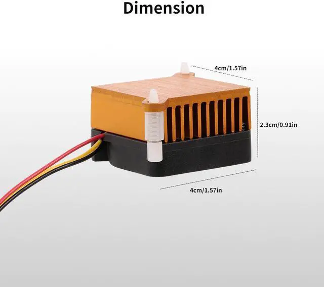 Alt view image 2 of 5 - 1PC 40mm Fan Northbridge Chipset Aluminium Cooler Heatsink For Computer Motherboard North Bridge Cooling Fan