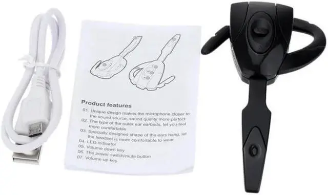 Alt view image 5 of 5 - EX-01 In ear Wireless Stereo Bluetooth Gaming Headset Headphones Earphone Handsfree with Microphone for phone Tablet