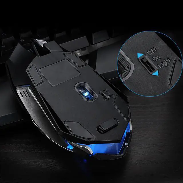 Alt view image 5 of 5 - Professional Ergonomic Gaming Rechargeable X7 Optical Wireless Silent LED Backlit USB 20A Drop Shipping