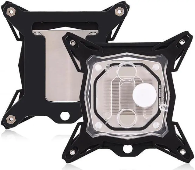 Main image of 0.3mm Mini Computer CPU Cooling Water Block Cooler Kit Red Copper Base for Intel without the quick twist joint 2019