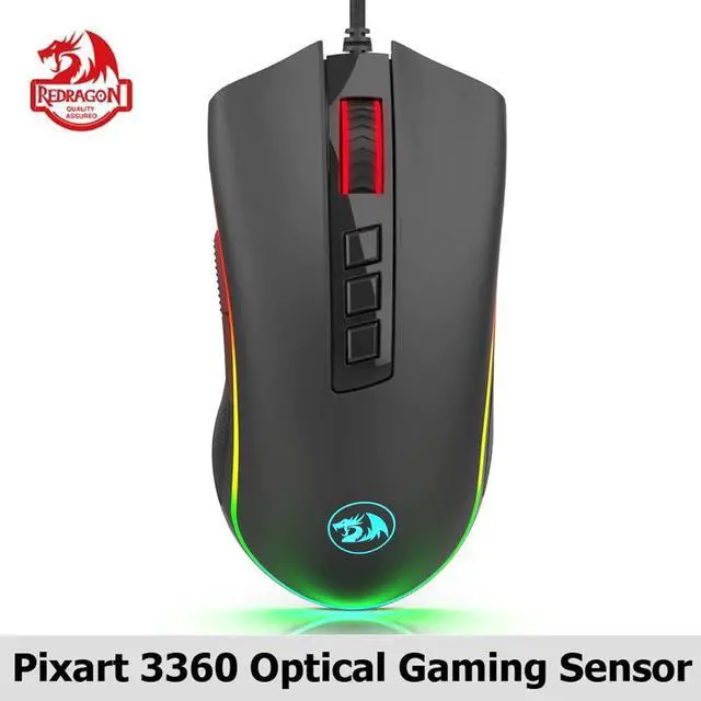 Main image of M711-FPS COBRA Gaming Mouse Pixart 3360 Optical Gaming Sensor 16.8 Million Chroma RGB Color Backlit Wired 24000 DPI FPS