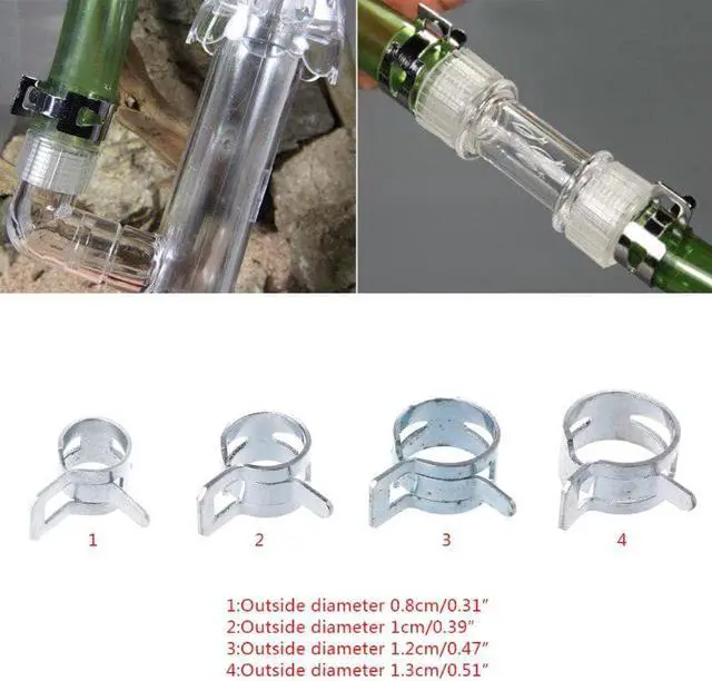 Alt view image 2 of 5 - 1 PC Computer Water Cooling Pipe Clamp Elasticity Clip For OD 8/10/12/13mm Hose