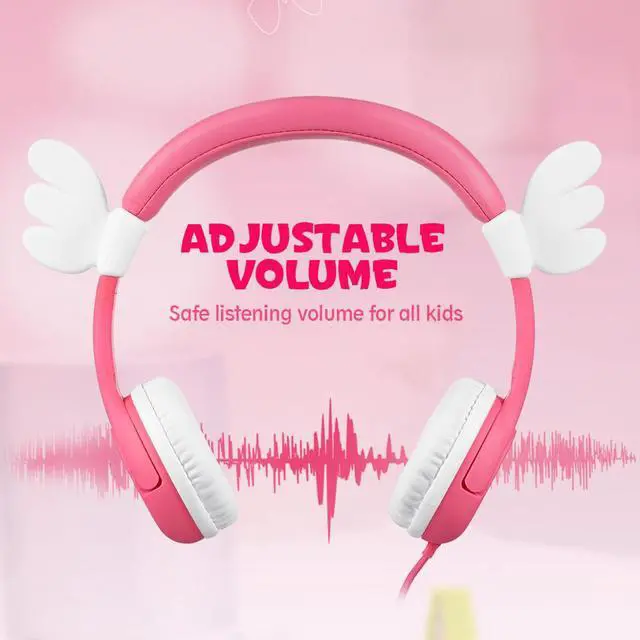 Alt view image 2 of 5 - Professional Kids Headset Girls Headphones with Microphone for Music MP3/4 PC Smartphone Earphones Kids Birthday Christmas Gifts