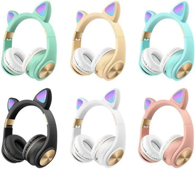 Main image of 5.0 Cat Ear LED Headphones With LED Flashing Glowing Light Headset Gaming Earphones For PC Computer And Mobile Phone