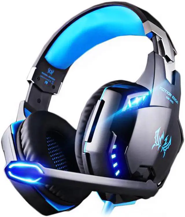 Alt view image 3 of 5 - EACH Gaming Headset Game Headphhones 3.5mm Earphone Gamer Stereo bass Headphone With Microphone Led For Computer PC