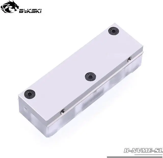 Alt view image 4 of 5 - B-NVME-SL RAM Water Block Acrylic SSD Vest Memory Transperant Radiator Heatsink Water Cooling PC  Radiator