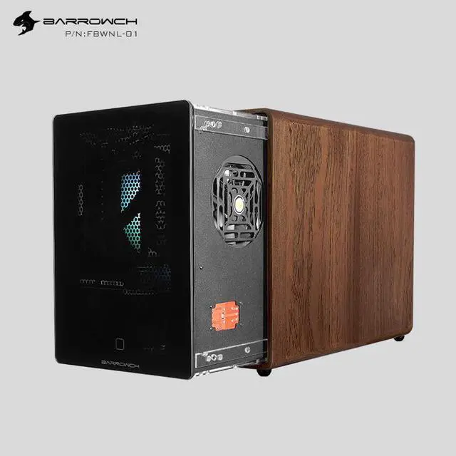 Alt view image 5 of 5 - ch Neoclassical PC Case, Mini Log Material Water Cooling Case, Limited Edition Classical Chassis