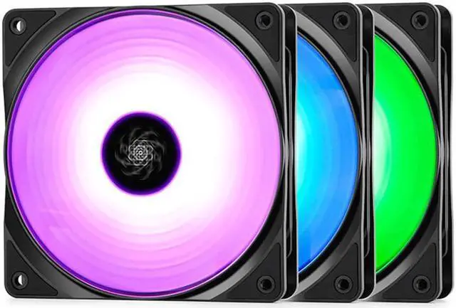 Alt view image 2 of 5 - 5 in 1 3 in 1 RF120M 120mm 12V/4PIN RGB Fan quiet Computer Case Cooling fans CPU Cooler Replace fan With controller