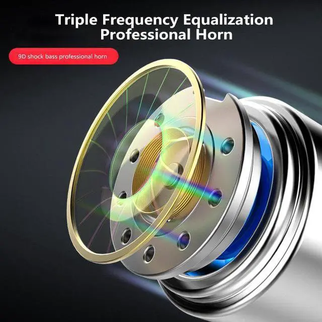 Alt view image 4 of 5 - Quad-core Speaker 3.5mm In-ear Earphone Headset Soft Earbuds Super Bass Music Gaming Headset 1.2m Wired Headphones