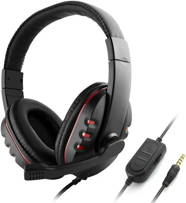 Alt view image 2 of 5 - 3.5mm Wired Gaming Headphones Over Ear Game Headset Noise Canceling Earphone with Micro Volume Control for PC Laptop Smart Phone