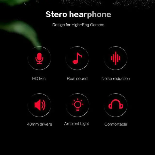 Alt view image 4 of 5 - Gaming Headphones for PS4 Headphones with Microphone for  PS4 PS3 for Nintend switch for Xbox one Earphone for PC