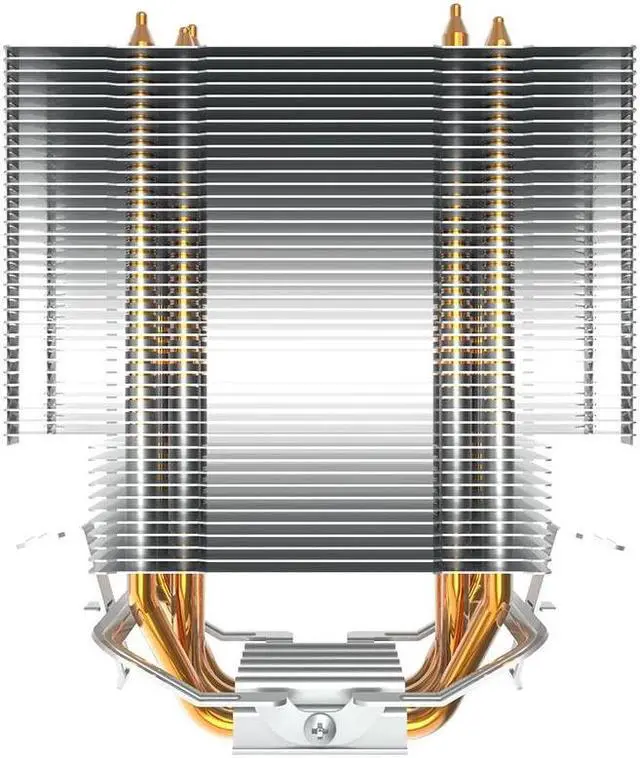 Alt view image 2 of 5 - E3 120mm LED CPU  cooler 4 Heatpipes 4 pin  for AMD Intel  775/1150/1151/1155/1156 CPU radiator cooling cooler PC fan quiet