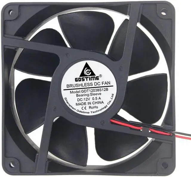 Main image of 1Pieces  DC 12V 2Pin 12038 120mm 120x120x38mm 12cm Machine Case Cooler Heatsink Fan