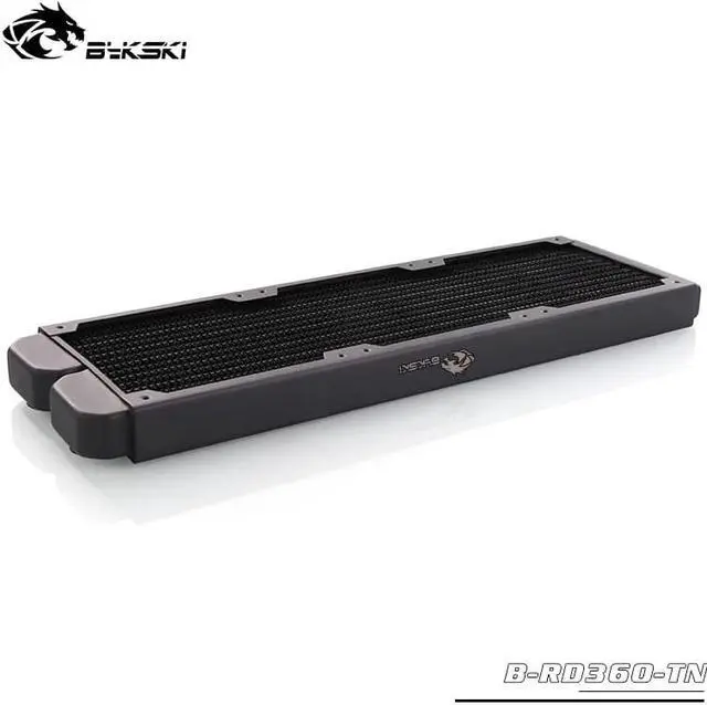 Alt view image 3 of 5 - 360mm Water-Cooled Copper Radiator PC Discharge Liquid Radiator for 12cm Fan, Approximately 30mm B-RD360-TN heatsink