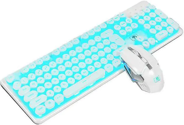 Alt view image 3 of 5 - Gaming Keyboard and Mouse Set Rainbow Backlight Usb Ergonomic Mechanical Computer Keyboard and Mouse Kit for PC Laptop Mac