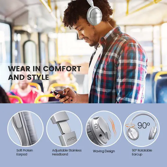 Alt view image 3 of 5 - H5 True Active Wireless Headphones Super Noise Cancelling Headsets V4.1 Bluetooth Headphone With Mic For PC iPhone