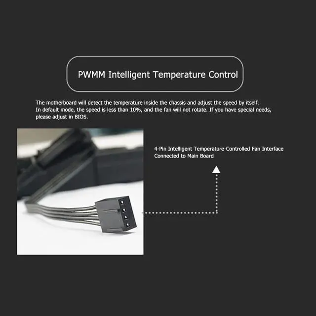 Alt view image 5 of 5 - 120mm/140mm Gorgeous PC Case Cooling Fan DRGB 4Pin PWM Chassis Cooler Computer components and hardware