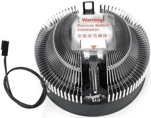 Alt view image 4 of 5 - PC CPU Cooler Fan Heatsink LED Aperture CPU Cooling Fan Quiet Radiator For Intel 775/1155/1150/1151 AM3 AM3+