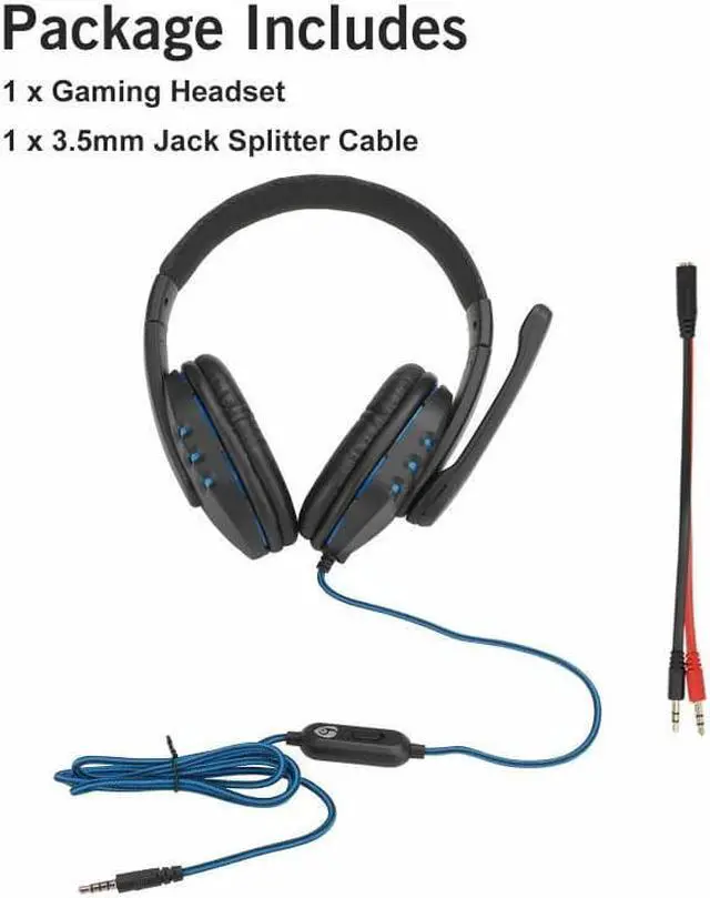 Alt view image 5 of 5 - 3Types Stereo Sound Headphone Gaming Headset For PS4 Xbox One PC Phone Led Light Gaming With Microphone Professional Gamer