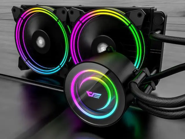 Alt view image 4 of 5 - TR240 pc case water cooling computer fan CPU integrated water cooling Cooler For LGA 775/115x/AM2/AM3/AM4 AMD