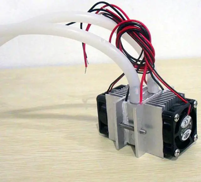 Alt view image 5 of 5 - kits Thermoelectric Peltier Refrigeration Cooling System Water cooling+ fan+ 2pcs TEC1-12706 Coolers