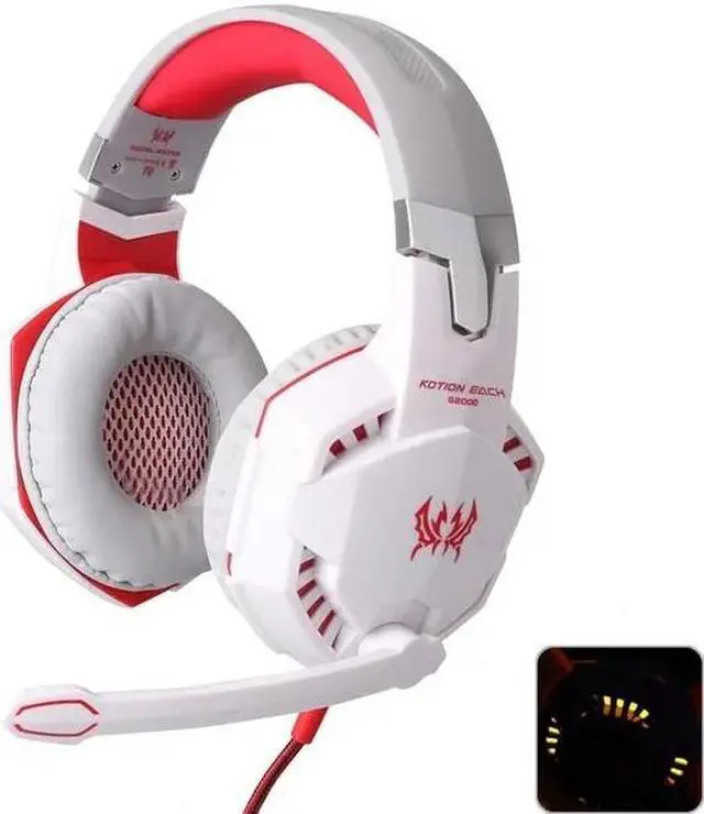 Alt view image 3 of 3 - EACH G2000 Deep Bass Game Headphone Stereo Surrounded Over-Ear Gaming Headset Headband Earphone with Light for Computer PC