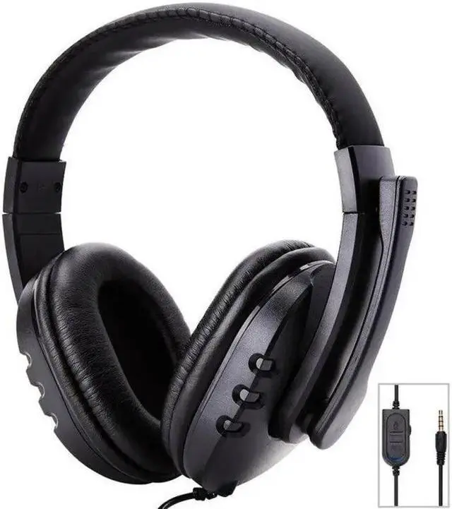 Alt view image 4 of 5 - 3.5mm Stereo Wired Gaming Headset Headphone For PS4/PC/xBoxOne/Nintendo Switch