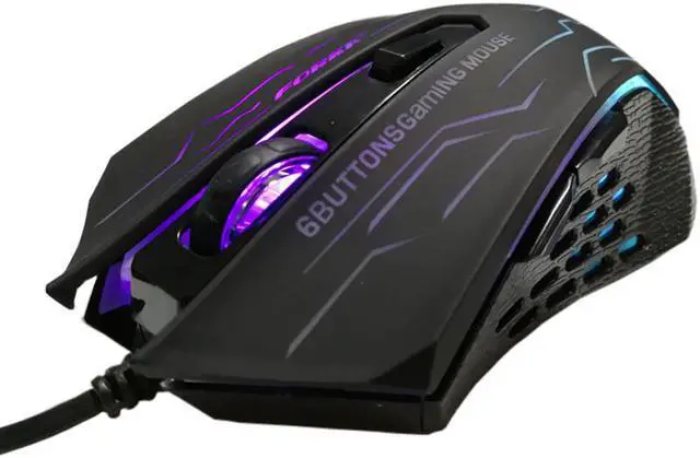 Alt view image 2 of 5 - FORKA Silent Click USB Wired Gaming Mouse 6 Buttons 3200DPI Mute Optical Computer Mouse Gamer Mice for PC Laptop Notebook Game