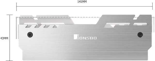 Alt view image 5 of 5 - NC-3 RAM Heatsink Radiator 5V 3Pin ARGB Desktop PC Memory Cooling Vest Heat Thermal Pad Cooler For Computer Ram DDR3 DDR4