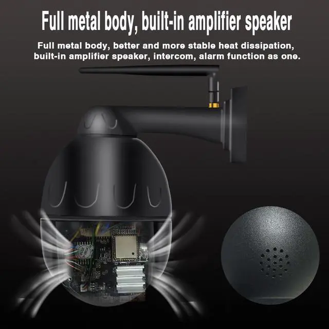 Alt view image 2 of 5 - 8mp 4k Cloud Wifi PTZ Camera Outdoor 2MP Home Security IP Camera 5X Optical Zoom Speed Dome Camera P2P cctv camera