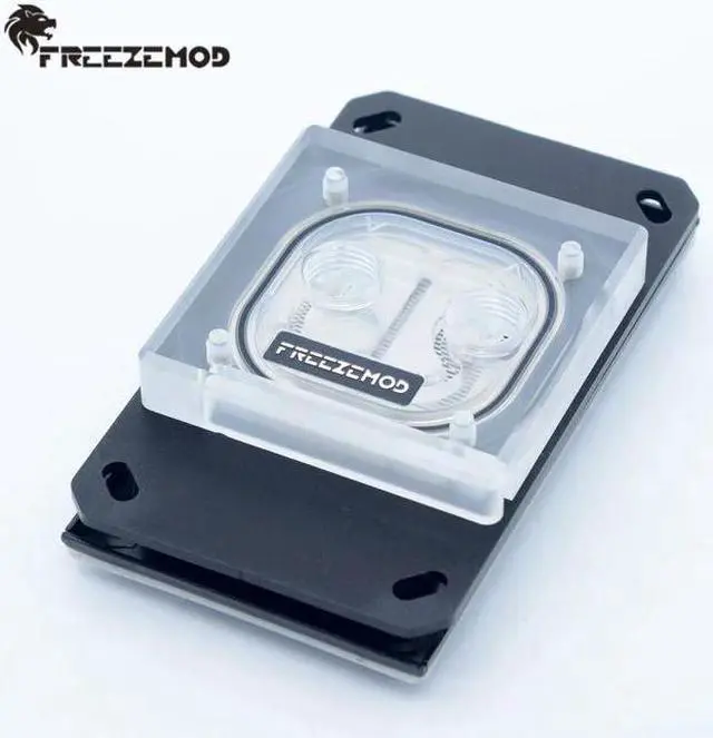 Alt view image 5 of 5 - computer water cooler CPU water cooler block 0.5 channel jet AMD support AM4 AURA. AMD-PM3D