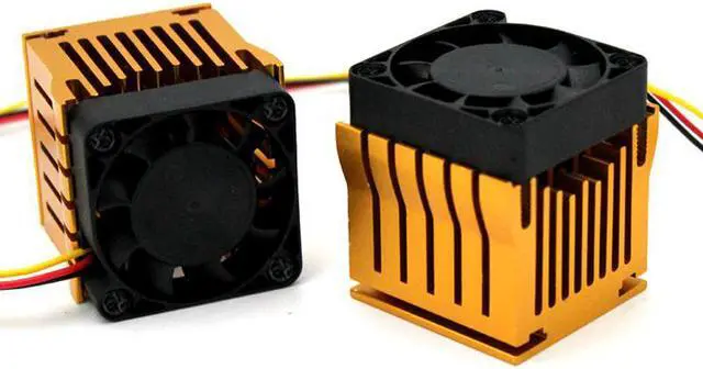 Alt view image 4 of 5 - Aluminium Northbridge Heatsink Cooler Motherboard Radiator w/4cm Fan For PC Computer Case South North Bridge Chipset Cooling