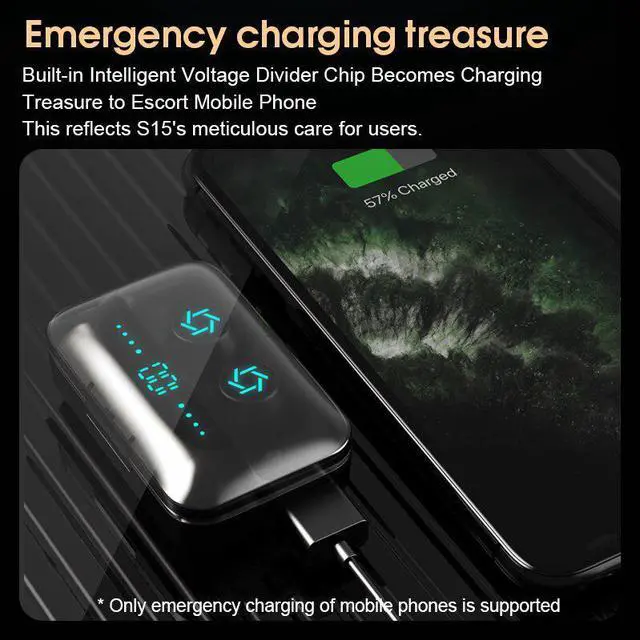 Alt view image 4 of 5 - Bluetooth Earphones Headphones Wireless Earbuds Gaming Headset Audifonos Bluetooth Inalambrico Ecouteur with Microphone