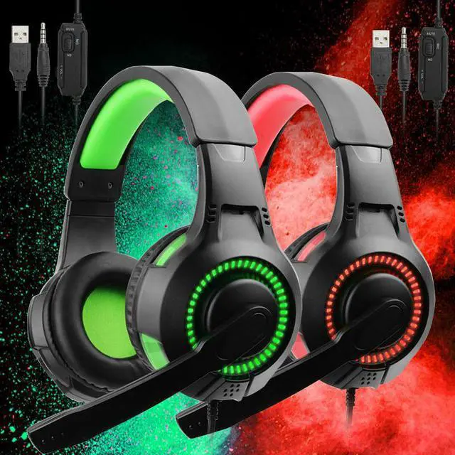 Main image of Wired Headphones 3D Stereo Earphone With Mic Headset For PC Laptop For Switch PS4 Slim Pro Xbox One Gaming Headset Hot