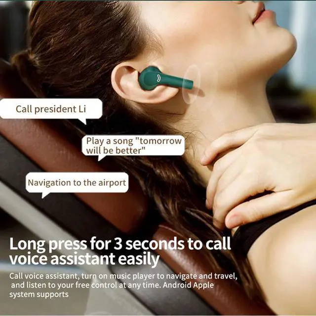 Alt view image 4 of 5 - Fashion J5 Tws Headphone Bluetooth 5.2 Wireless Earphone Earbuds Sports Hi-Fi Gaming Headset Bass WIth Mic For iPhone