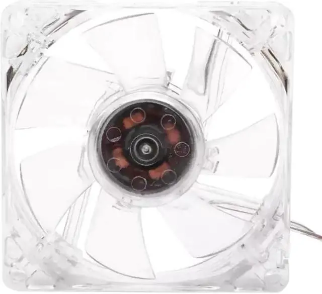 Alt view image 4 of 5 - Computer PC Fan 80mm With LED 8025 Silent Cooling Fan 5V LED Luminous Chass Computer Case Cooling Fan Mod Easy Installed