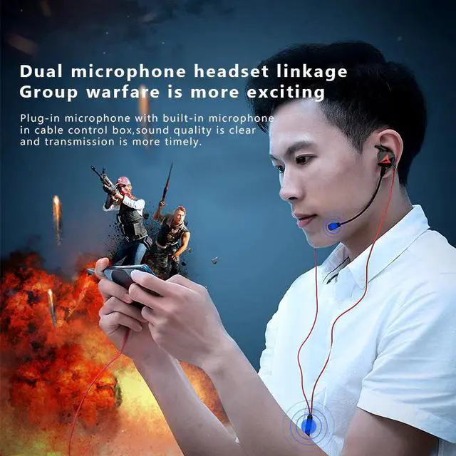 Alt view image 5 of 5 - Headphones for PUBG PS4 CSGO Gamer Gaming Headset 7.1 Surround Sound with Detachable Microphone Earphone for Xbox One